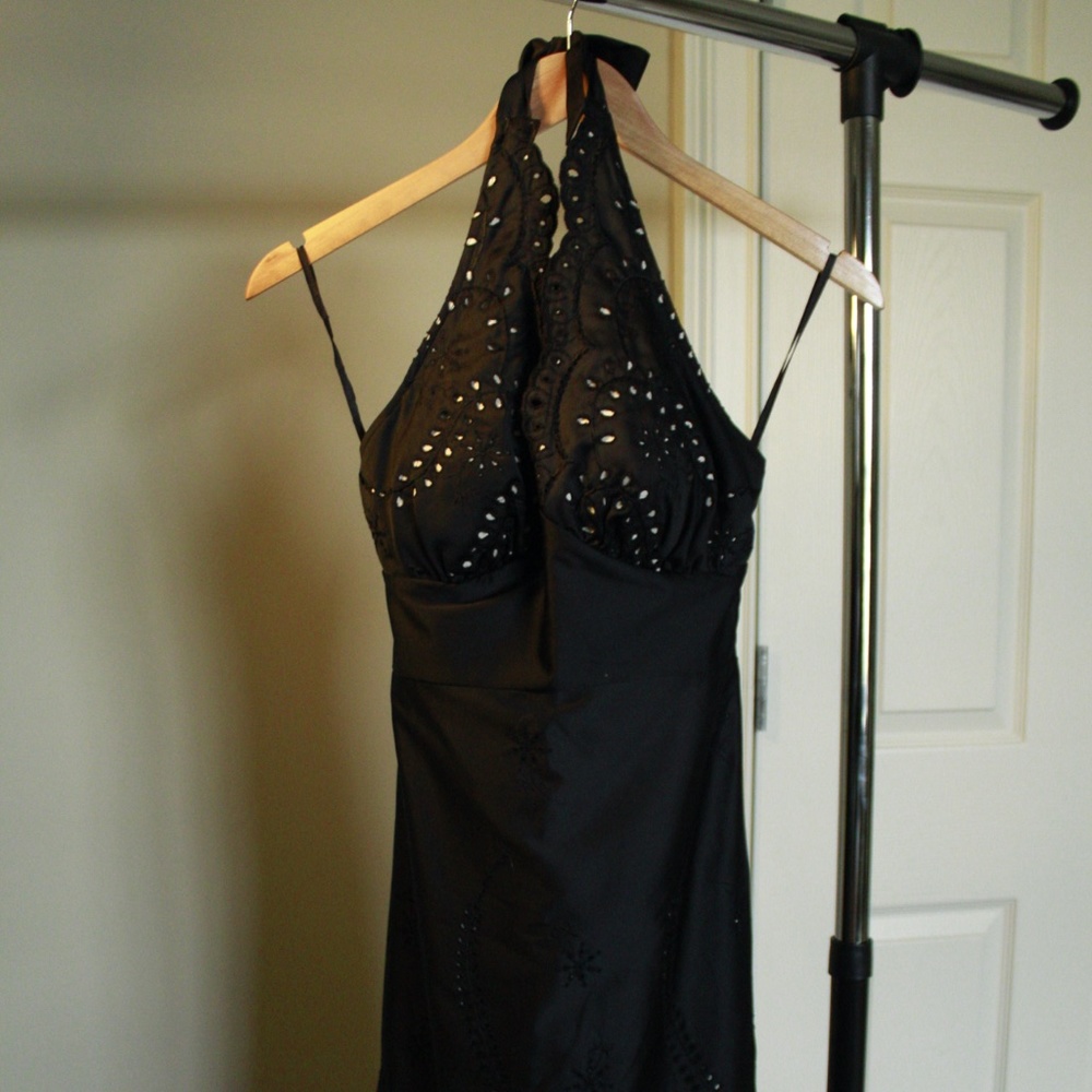 WHITE House BLACK Market Halter Dress